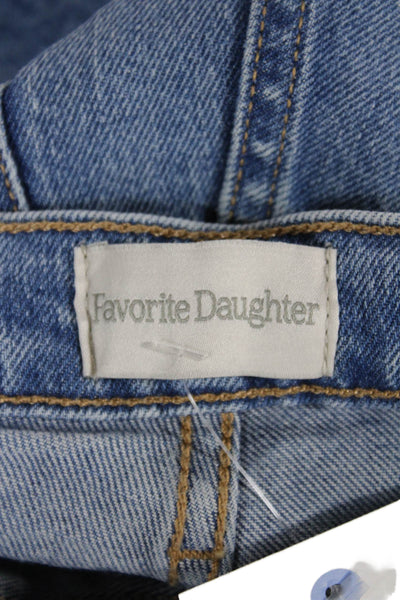 Favorite Daughter Women Cropped Straight Jeans Blue Size 25