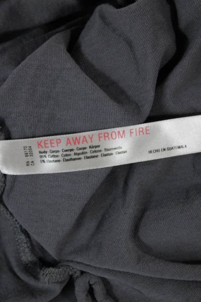 We The Free Womens Pullover Sweatshirt Dark Gray Crew Neck Long Sleeve Size XS