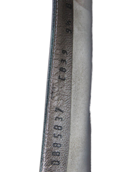 Salvatore Ferragamo Women's Leather Bow Pumps Shoes Gray Size 9.5