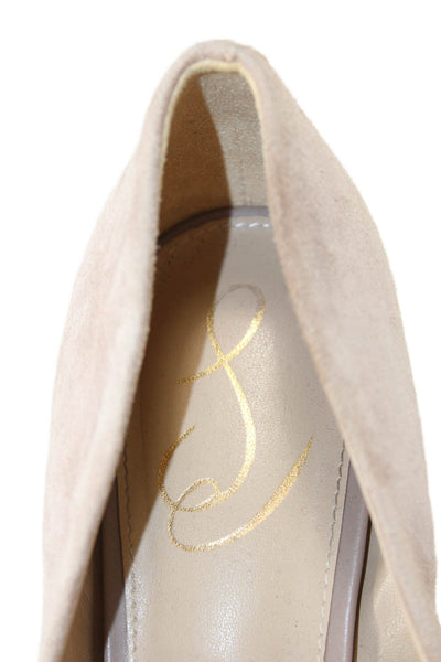 Sam Edelman Womens Suede Pointed Toe Heels Blush Size 8.5M