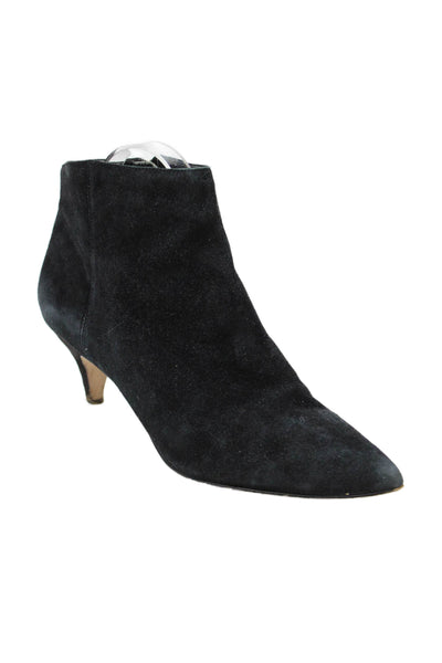 Sam Edelman Women's Pointed Toe Suede Ankle Boots Black Size 8.5