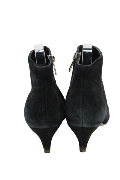 Sam Edelman Women's Pointed Toe Suede Ankle Boots Black Size 8.5