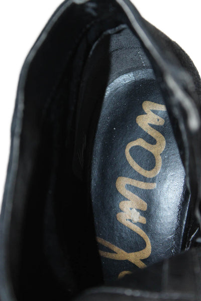 Sam Edelman Women's Pointed Toe Suede Ankle Boots Black Size 8.5