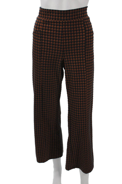 Hatch Womens Cropped Black Maternity Pants Check Size 1