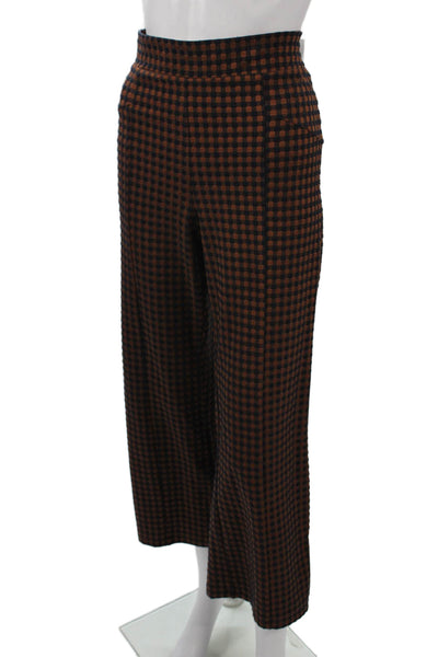 Hatch Womens Cropped Black Maternity Pants Check Size 1