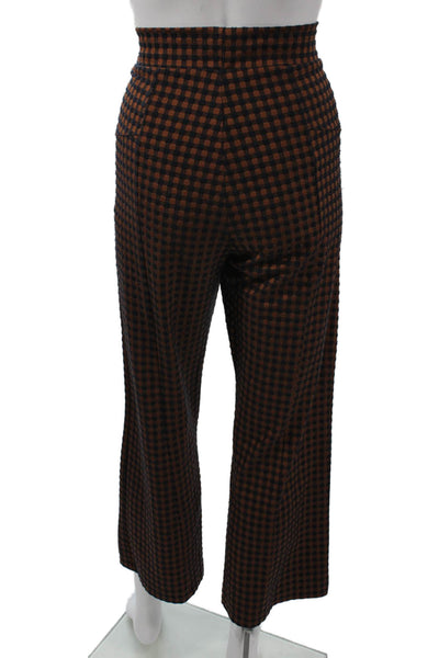 Hatch Womens Cropped Black Maternity Pants Check Size 1