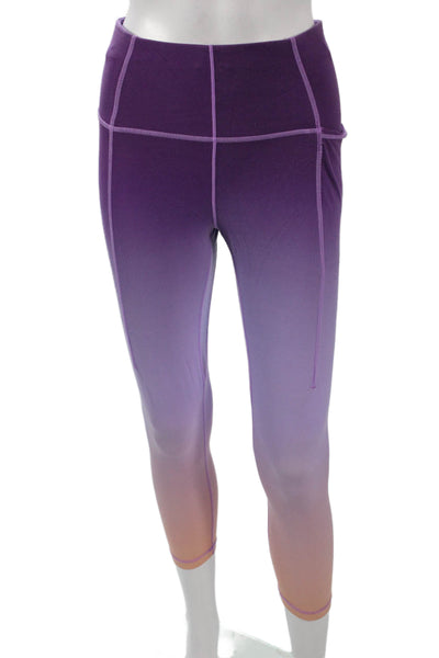 Sweaty Betty Women Cropped Purple Leggings Size 8