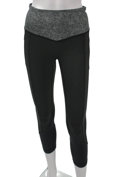 Lululemon Women Capri Cropped Leggings Black Nylon Size 6