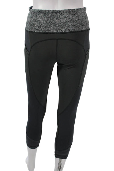 Lululemon Women Capri Cropped Leggings Black Nylon Size 6