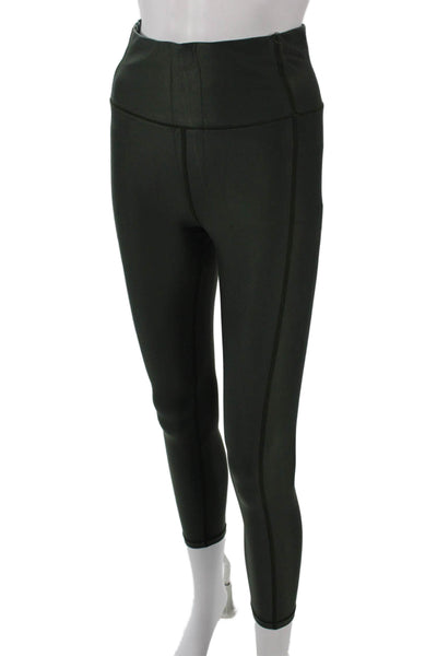 Sweaty Betty Women Nylon Ankle Leggings Army Green Size M