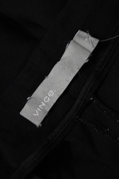 Vince Women Ankle Cropped Black Polyester Pants Size S