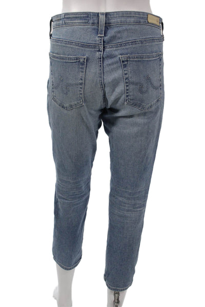 AG-ED Denim Women Ankle Cropped Light Blue Jeans Size 28