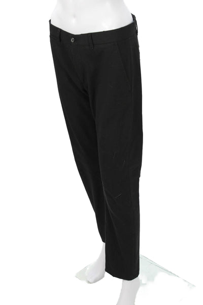 Zara Mens Dress Pants Chino Black Polyester Button Fly Size 30
