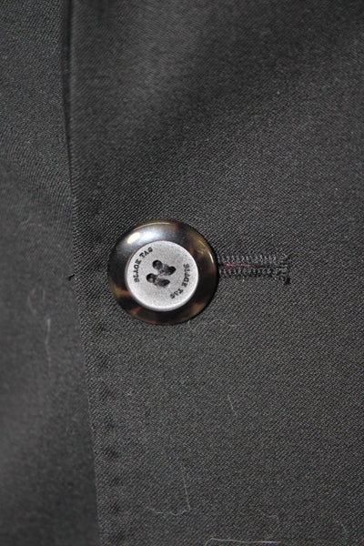 Zara Man Mens Tuxedo Blazer Black Collared Button Long Sleeve Size M