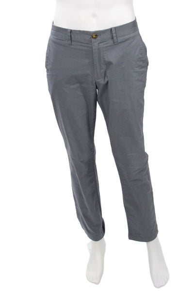 Bonobos Men Chino Khaki Pants Gray Button Cotton Stretch Size 30
