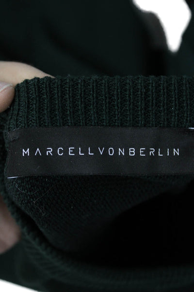 Marcell Von Berlin Women Pullover Sweatshirts Green Animal Print Wool Size 36