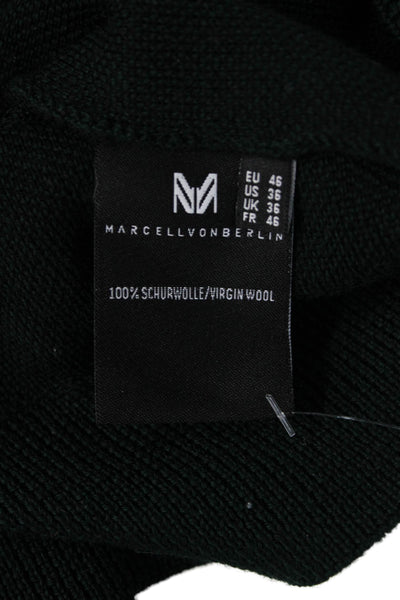 Marcell Von Berlin Women Pullover Sweatshirts Green Animal Print Wool Size 36