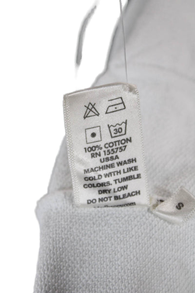 Madhappy Women Pullover Hoodie White Cotton Drawstring Long Sleeve Size S