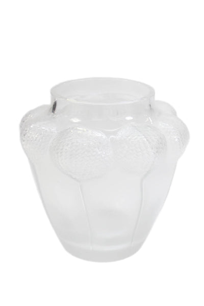 Lalique France Vintage Crystal Bali Vase 6.75" Tall