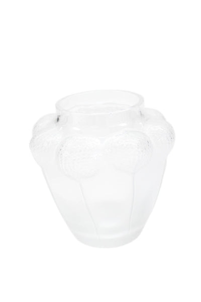 Lalique France Vintage Crystal Bali Vase 6.75" Tall