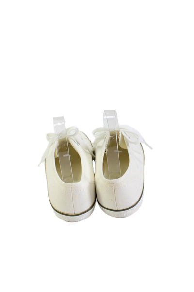 Tretorn Womens Canvas Lace Up Low Top Sneakers White Size 7