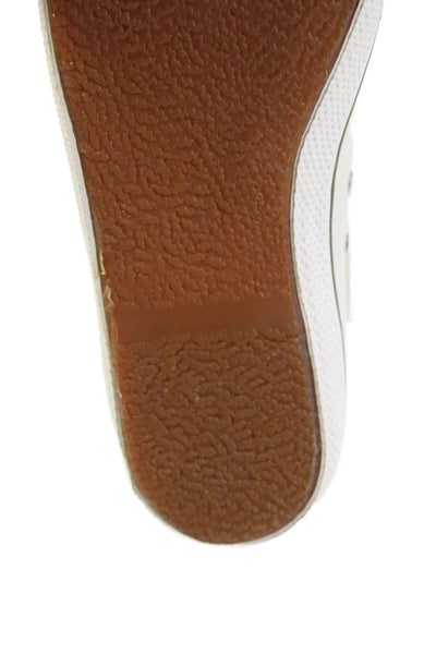 Tretorn Womens Canvas Lace Up Low Top Sneakers White Size 7