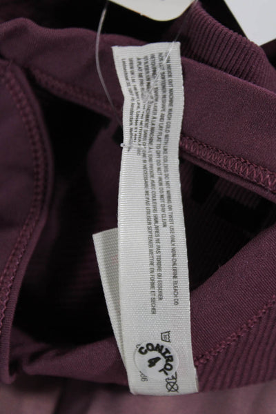 FP Movement Womens Ribbed Racerback Casual Sports Bra Pink Size XS