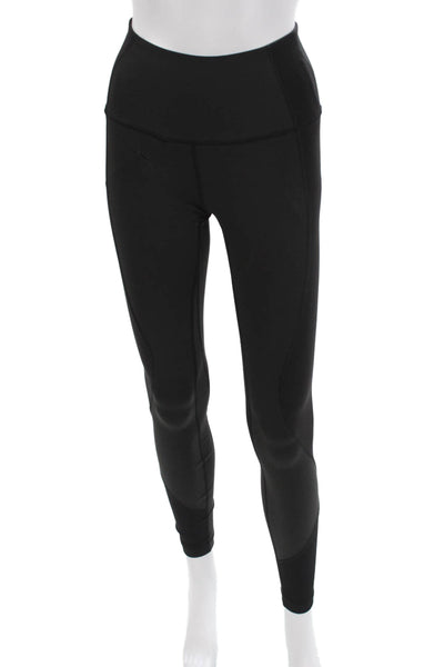 Lululemon Womens Ankle Leggings Black Nylon Blend Solid Size 4