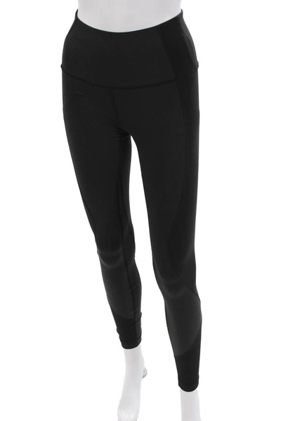 Lululemon Womens Ankle Leggings Black Nylon Blend Solid Size 4