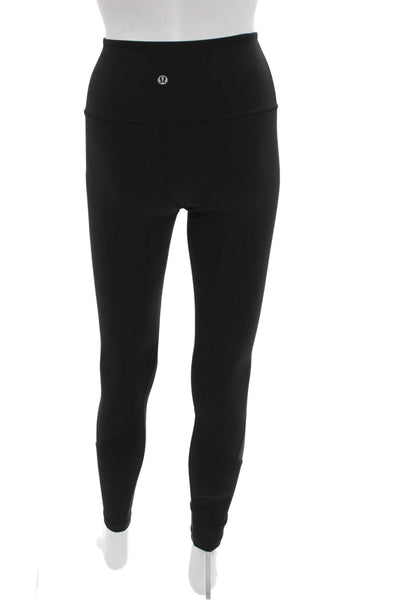 Lululemon Womens Ankle Leggings Black Nylon Blend Solid Size 4