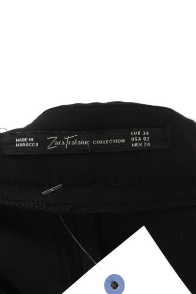 Zara Womens Black Straight Pencil Skirt Size 2