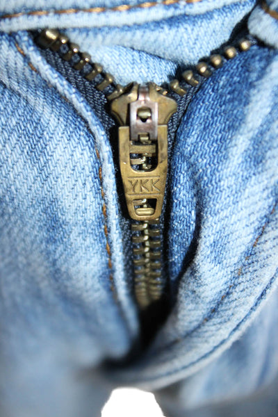 Frame Mens Cropped Straight Light Blue Jeans Size 33