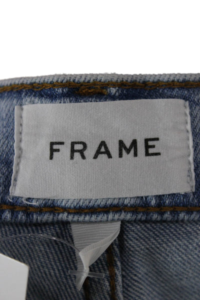 Frame Mens Cropped Straight Light Blue Jeans Size 33
