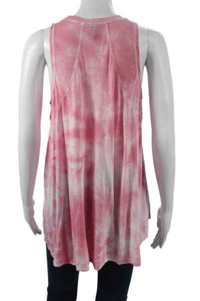 Sweaty Betty Womens Pink Sleeveless Tunic Tank Bamboo Viscose Boho Size S