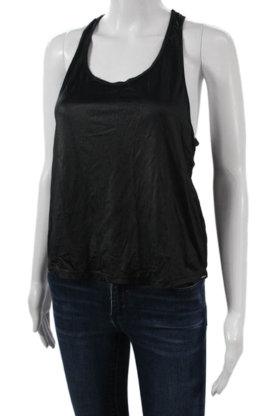 Koral Women Basic Black Tank Top Sleeveless Size M