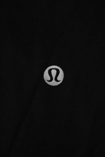 Lululemon Women Black Sleeveless Round Neck Tank Poly Spandex Blend Size 4