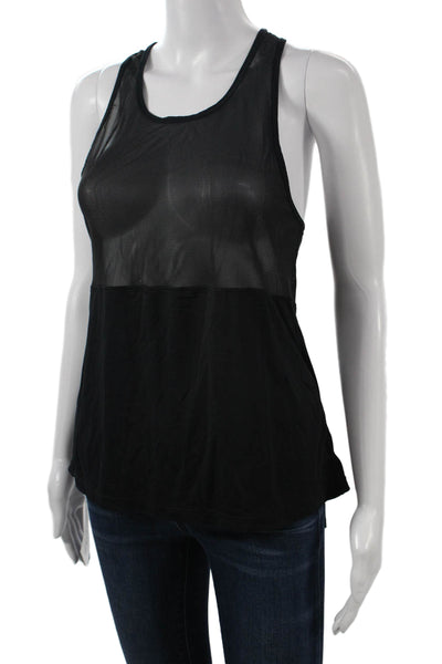 Lululemon Women Sleeveless Tank Black Nylon Round Neck Size 4
