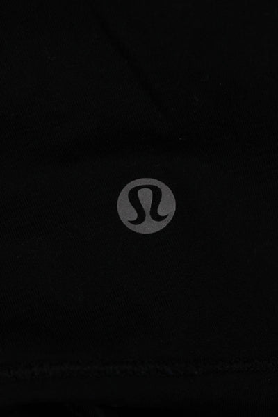 Lululemon Women Sleeveless Tank Black Nylon Round Neck Size 4