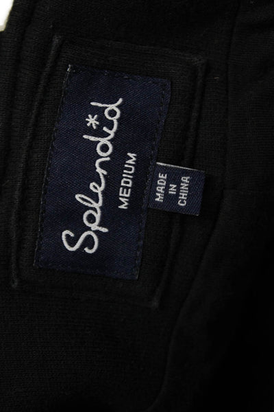 Splendid Womens Classic Black Toggle Jacket Cotton Blend Size M