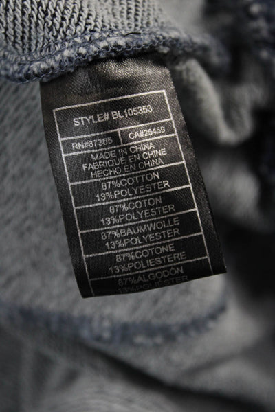 BB Dakota x Steve Madden Women Cropped Dark Blue Short Sleeve T Shirt Size M