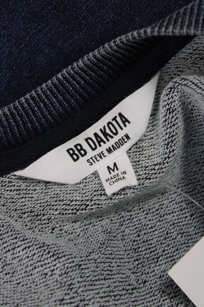 BB Dakota x Steve Madden Women Cropped Dark Blue Short Sleeve T Shirt Size M