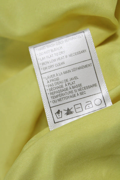 BB Dakota Women Yellow Floral Sleeveless Tank Round Neck Size S