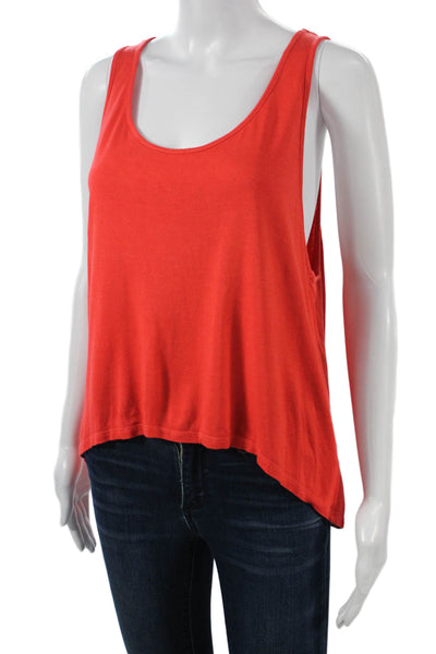 Michael Stars Womens Red Basic Sleeveless Tank Size One Size