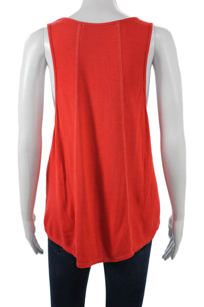 Michael Stars Womens Red Basic Sleeveless Tank Size One Size