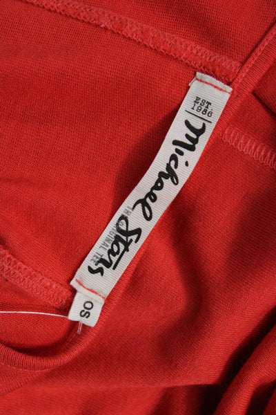 Michael Stars Womens Red Basic Sleeveless Tank Size One Size