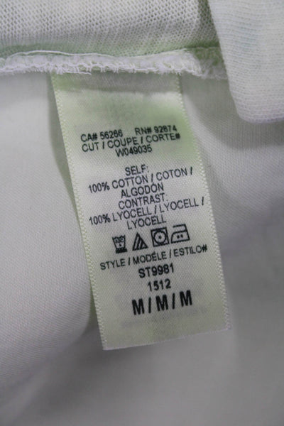 Splendid Womens Basic Tunic Long Sleeve Round Neck Green Cotton Top Size M