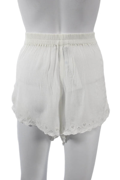 Joes Jeans Womens Bohemian White Rayon Drawstring Solid Shorts Size M