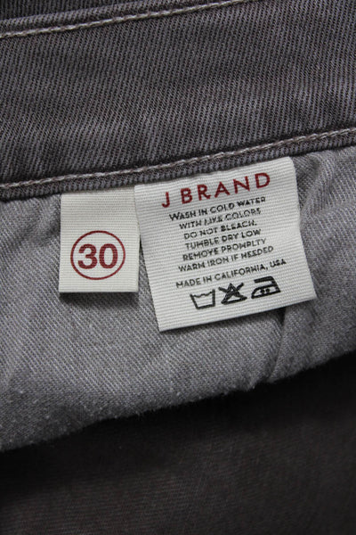 J Brand Womens Ankle Jeggings Brown Tencel Mid Rise Size 30