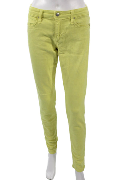 Joes Jeans Women Jegging Pants Yellow Mid Rise Inseam 30 Size 30