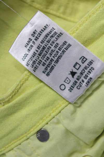 Joes Jeans Women Jegging Pants Yellow Mid Rise Inseam 30 Size 30